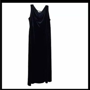 Outfit JPR Black Cowl Neck Whimsigoth Velvet Black 1X Dress Grunge Baby Doll